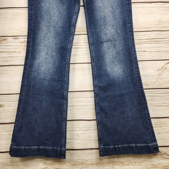 Flamingals Flare Women's Size XL Denim Jeans New With Tags - Picture 6 of 9